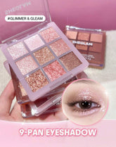 9-Pan Eyeshadow Palette-Glimmer & Gleams
