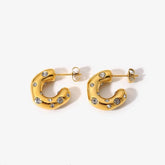 18k Gold Plated Knot Studs