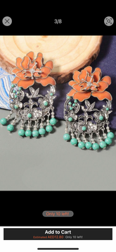 Enamel Long Tassel Earrings, ZA Retro Exaggerated Enamel Long Tassel Flower Swallow Earrings