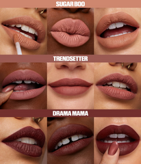 HUDA BEAUTY LIQUID MATTE ULTRA-COMFORT TRANSFER-PROOF LIPSTICK - TRENDSETTER