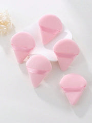 5pcs Pink Triangular Powder Puff