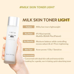 TIRTIR Milk Skin Toner Light 50ml/20ml