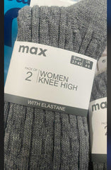 Max Wool Warm Long Socks Women Knee High