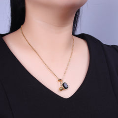 Gold Plated Stainless Steel Chain Necklace