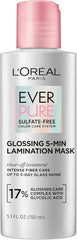 L'Oreal Paris Glossing Lamination Hair Mask with Glycolic Acid, Hair Treatment for Lasting Shine and Smoothness for Dull, Dry Hair, EverPure, 5.1 Fl Oz