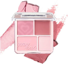 Judydoll 4 color blush & highlight palette