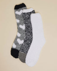 R&B 3 PAIRS 3 Printed Winter Socks (FREE SIZE)