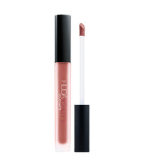 HUDA BEAUTY LIQUID MATTE ULTRA-COMFORT TRANSFER-PROOF LIPSTICK -BOMBSHELL