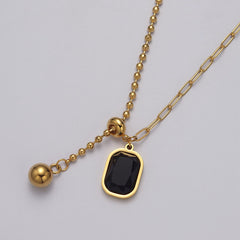 Gold Plated Stainless Steel Chain Necklace