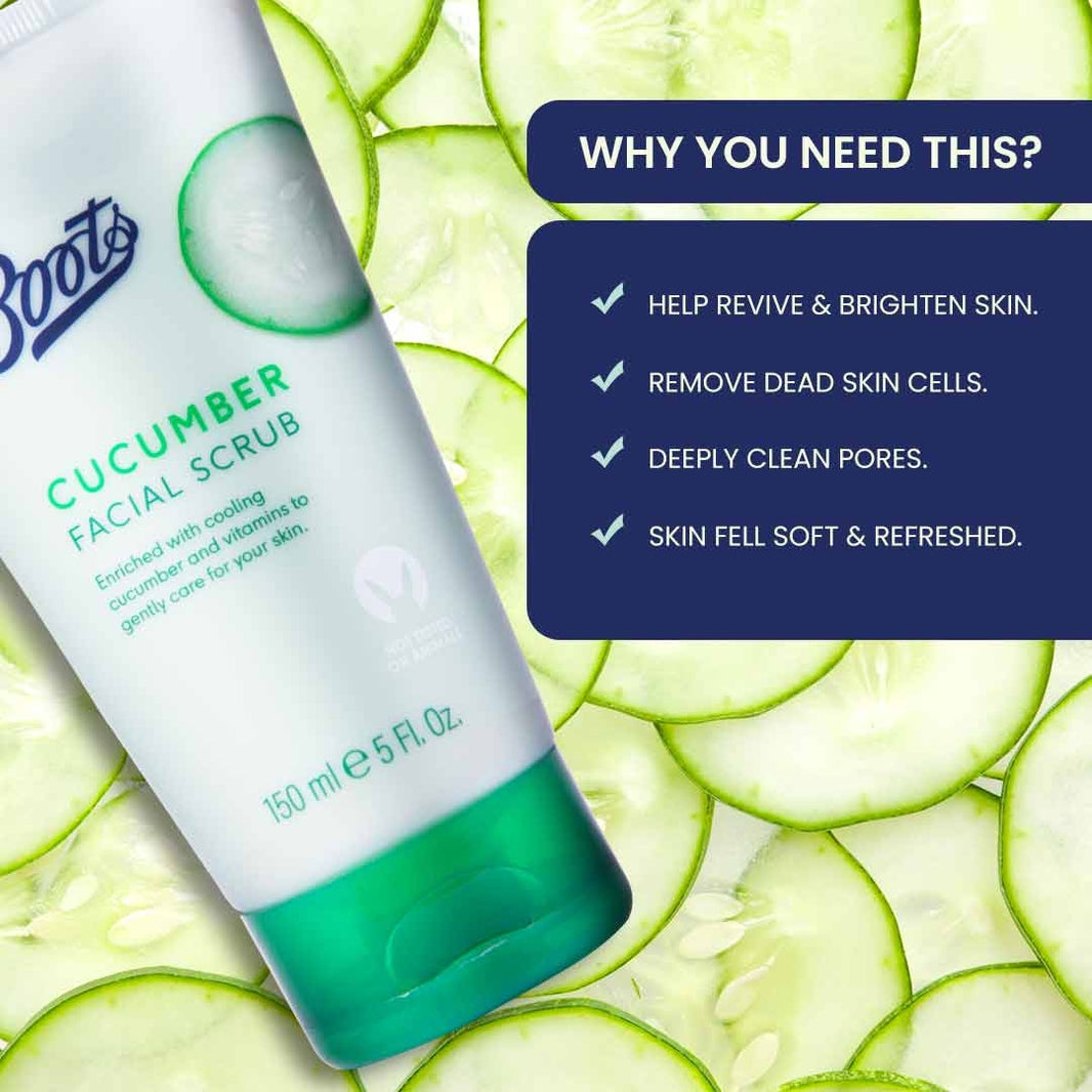 Boots cucumber facial wash price best sale