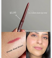 L.A. COLORS Auto Lip Pencil, Rose Brown