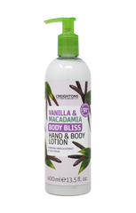 Body Bliss Vanilla & Macadamia Hand and Body Lotion 400ml