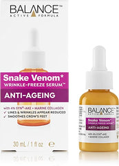 Balance Active Formula Snake Venom Wrinkle Freeze Serum (30ml) - With SYN®-AKE & Marine Collagen.